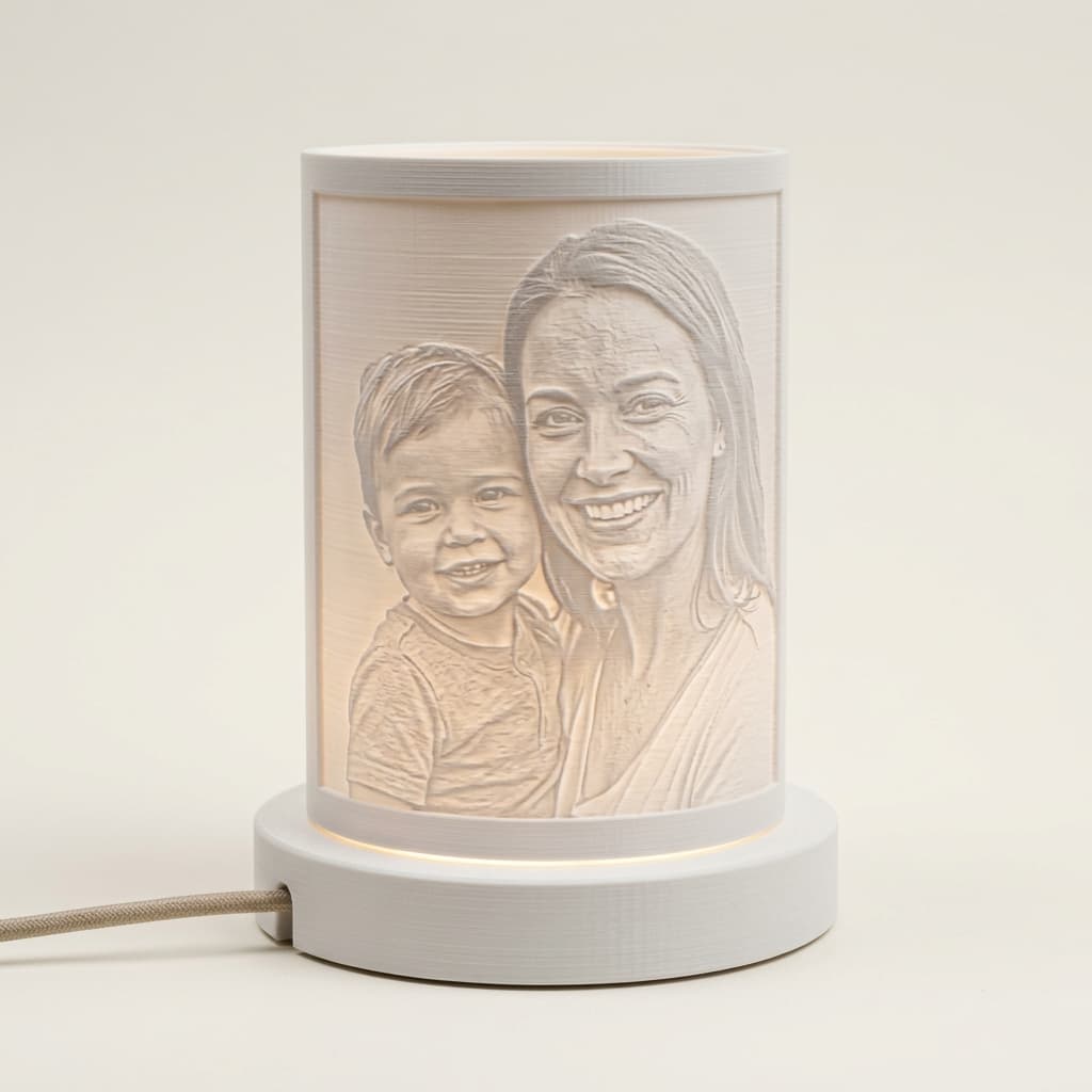 3D lithophane photo lamp
