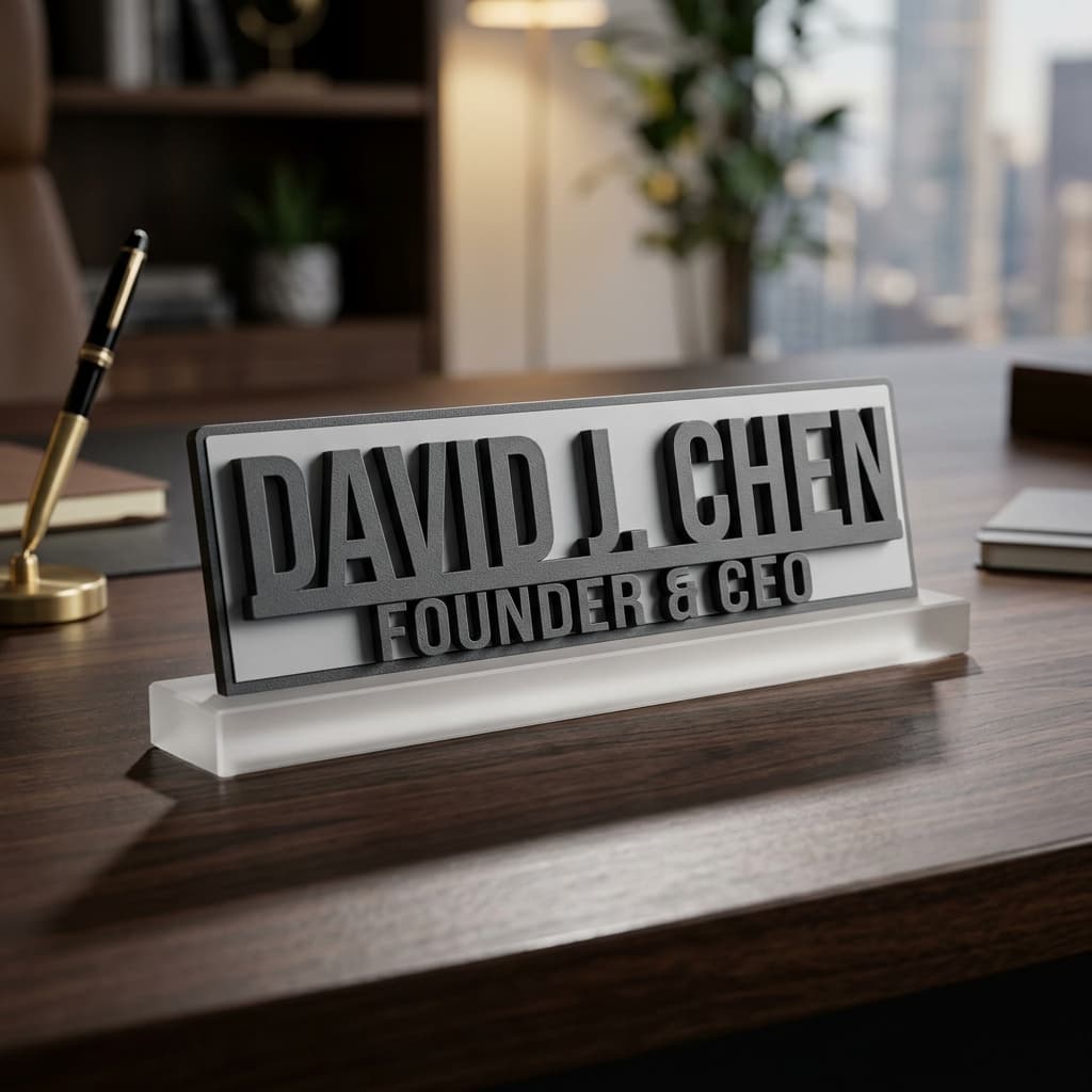 Custom Name/Message Desk Sculpture
