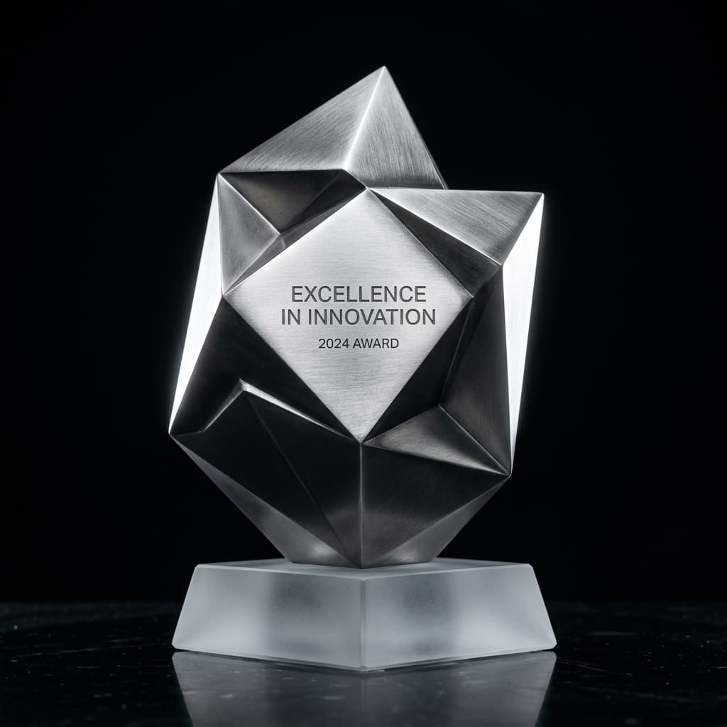 Custom 3D Logo Sculpture alternate view